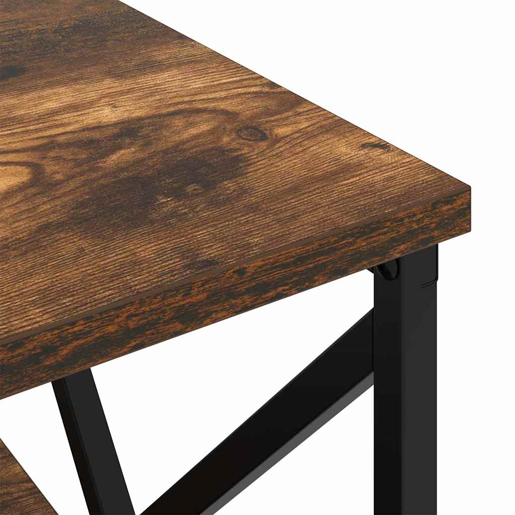 Noptiera stejar afumat 41.5 x 40.5 x 55 cm Lemn compozit — imaginea 10