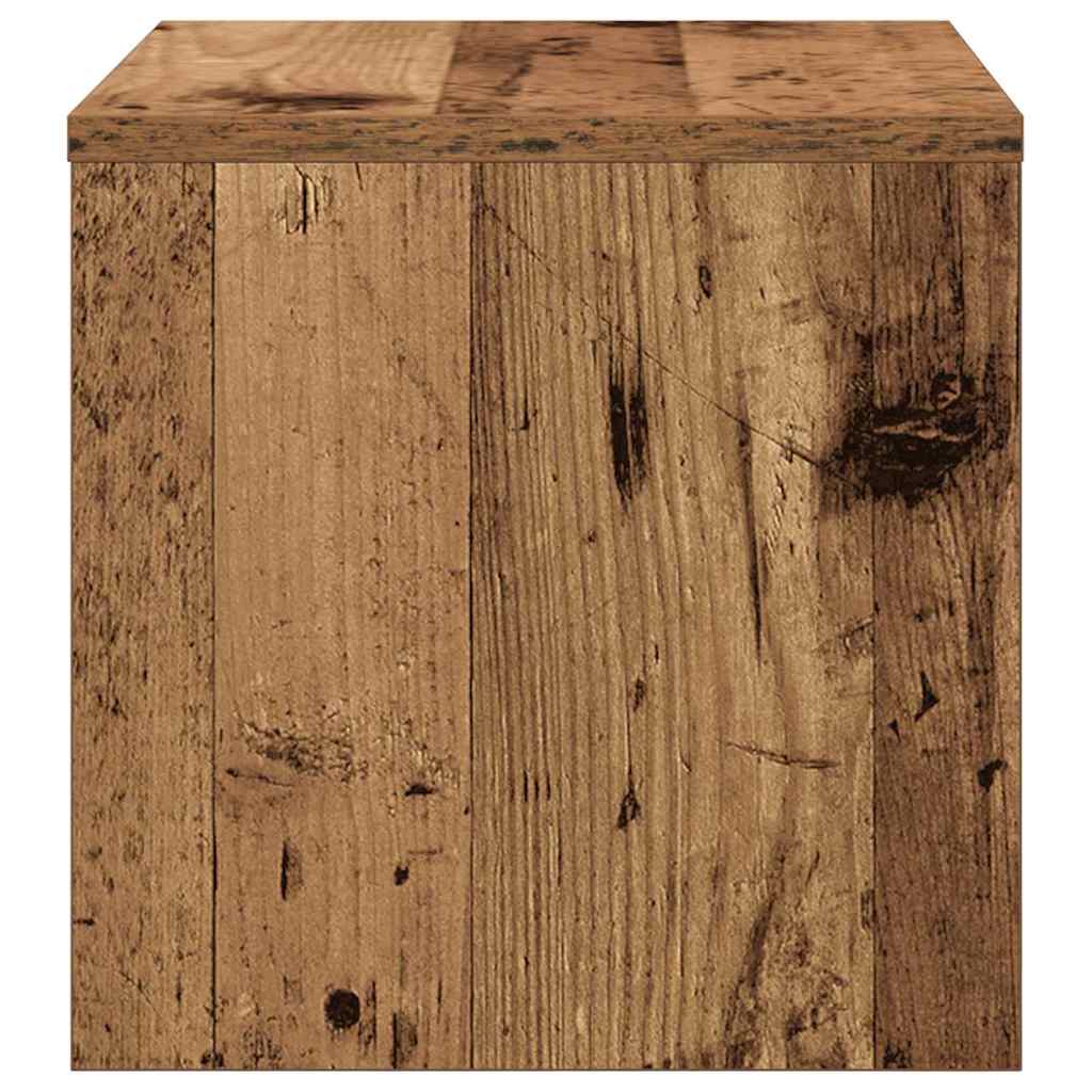 Noptiera 2 pcs Lemn vechi 40 x 30 x 30 cm Lemn compozit — imaginea 7