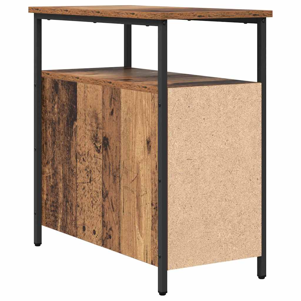 Noptiera cu sertar 2 pcs Lemn vechi 30 x 60 x 60 cm — imaginea 8