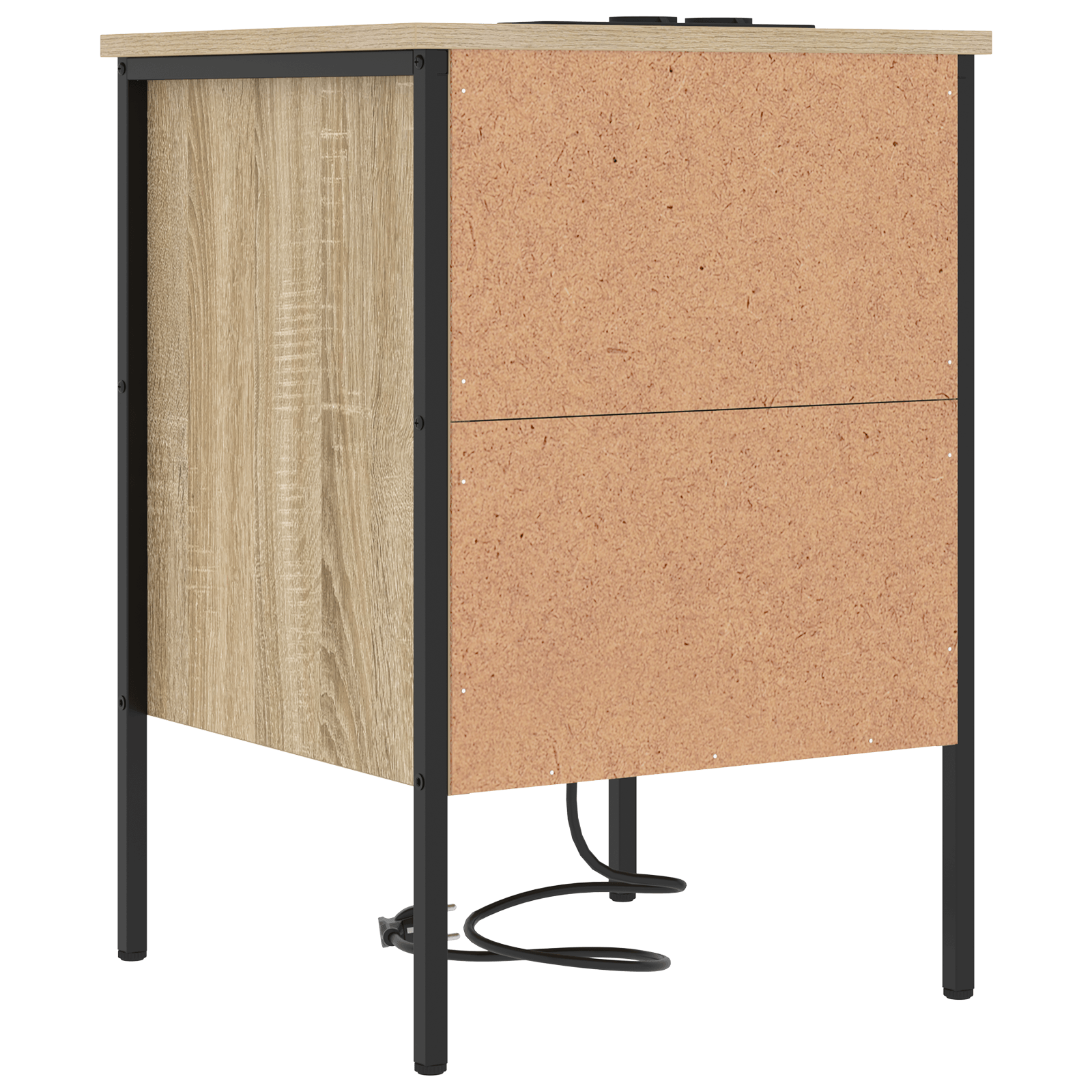 Noptiera stejar sonoma 42 x 41 x 61 cm Lemn compozit — imaginea 8