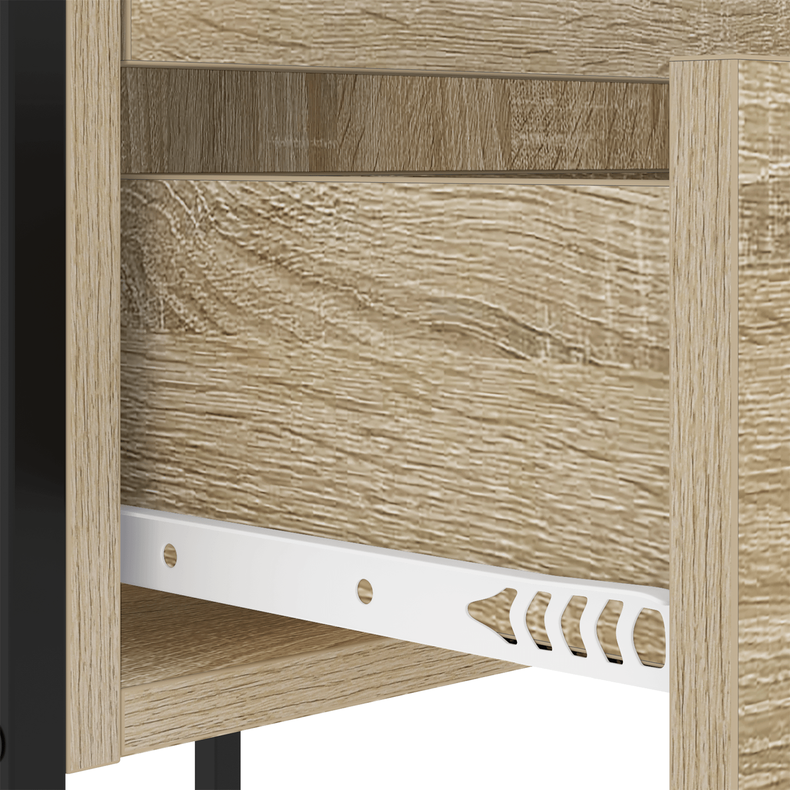 Noptiera stejar sonoma 42 x 41 x 61 cm Lemn compozit — imaginea 10