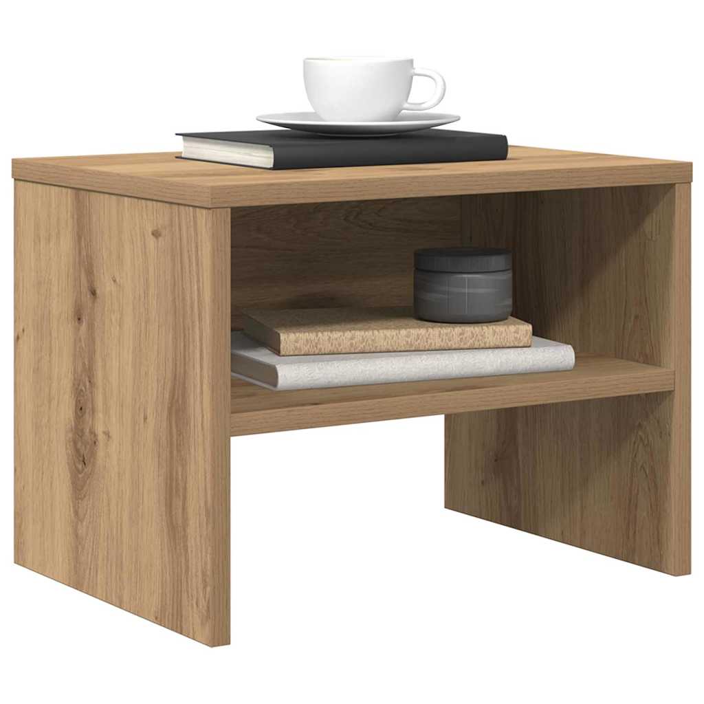 Noptiera 2 pcs stejar artizanal 40 x 30 x 30 cm — imaginea 3