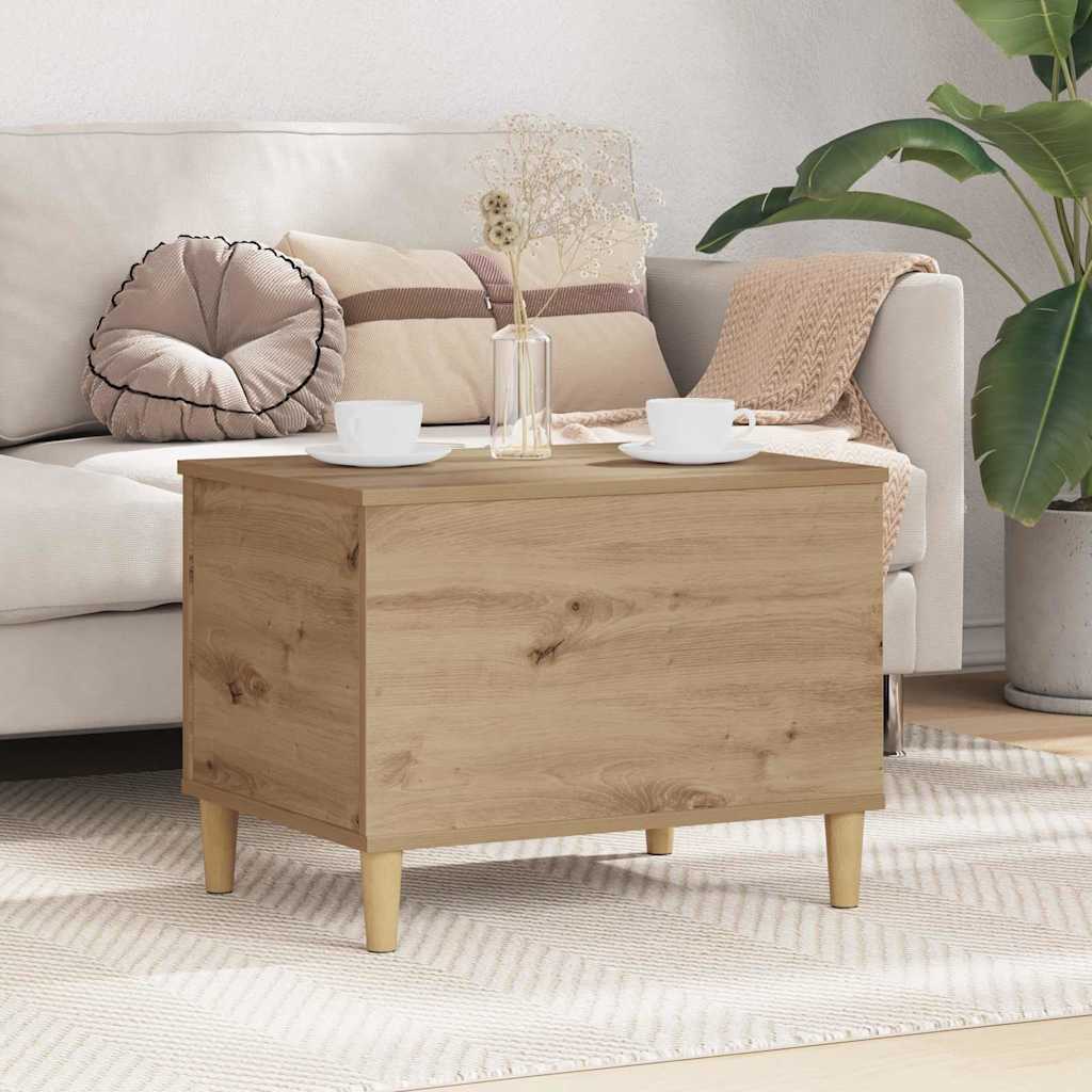 Noptiera stejar artizanal 60 x 44.5 x 45 cm — imaginea 2