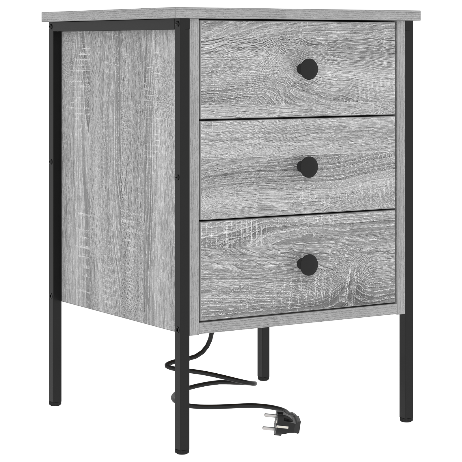 Noptiera sonoma gri 42 x 41 x 61 cm Lemn compozit