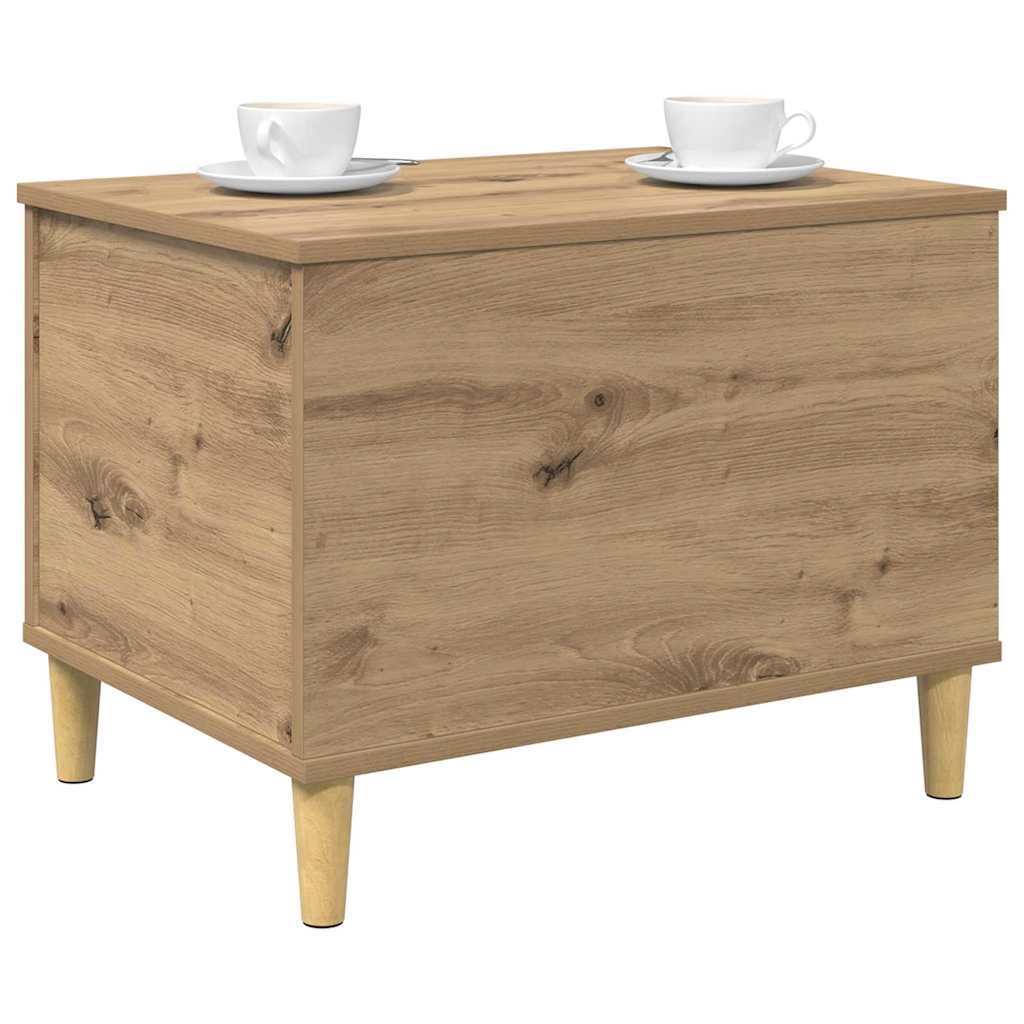 Noptiera stejar artizanal 60 x 44.5 x 45 cm — imaginea 3