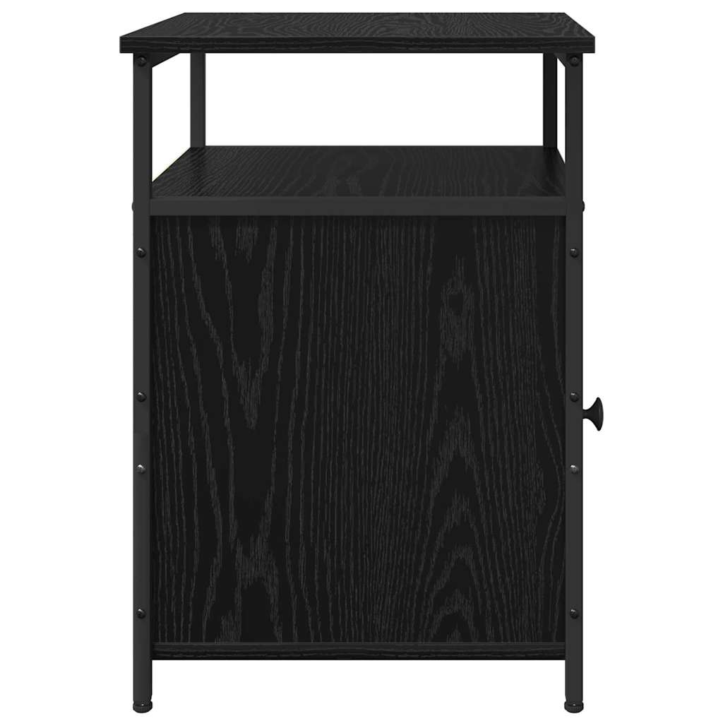 Noptiera 2 pcs stejar negru Lemn compozit — imaginea 8