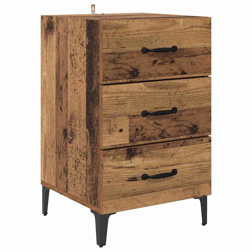 Noptiera Lemn vechi 40 x 40 x 66 cm Lemn compozit