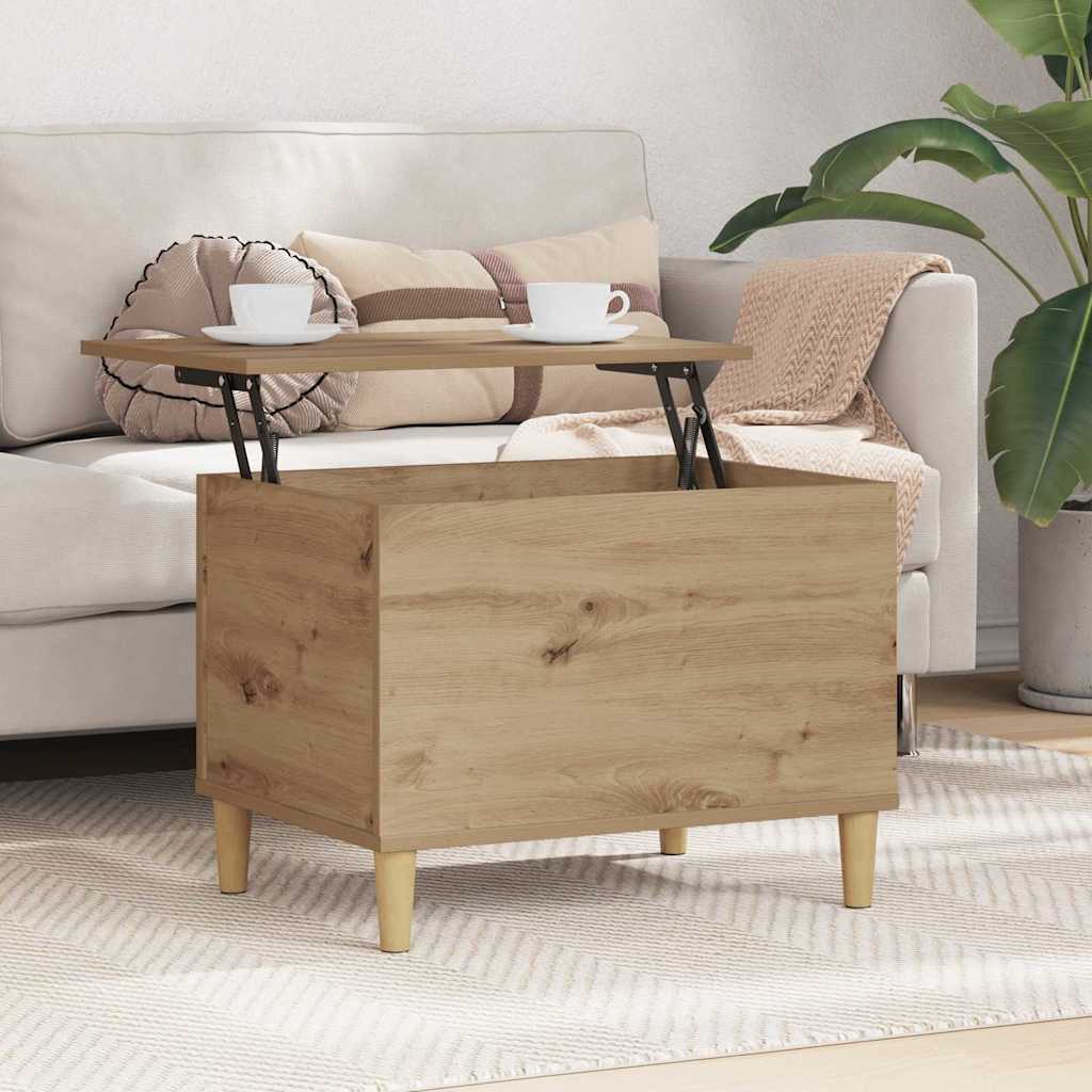Noptiera stejar artizanal 60 x 44.5 x 45 cm — imaginea 4