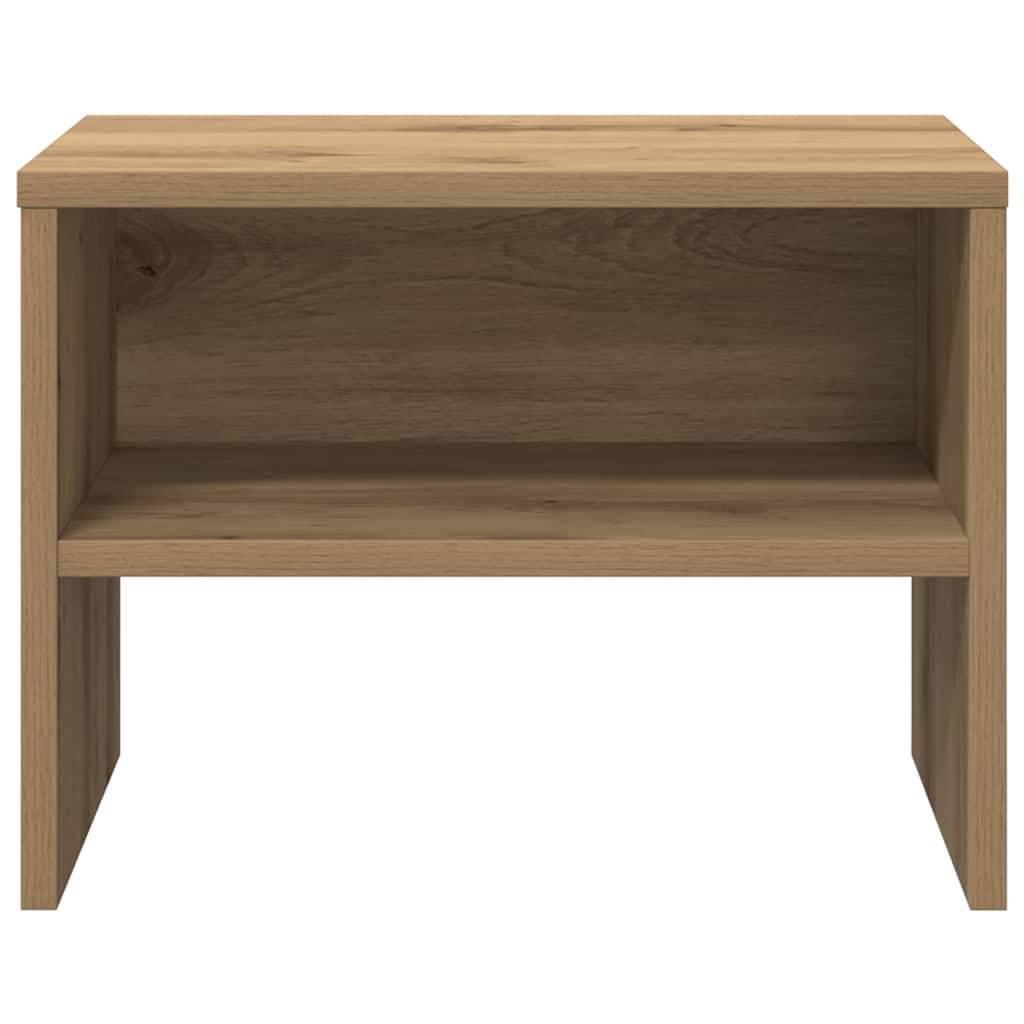 Noptiera 2 pcs stejar artizanal 40 x 30 x 30 cm — imaginea 6
