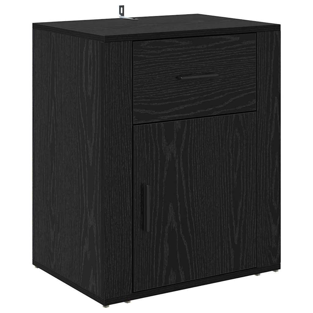 Noptiera stejar negru 50 x 36 x 60 cm Lemn compozit