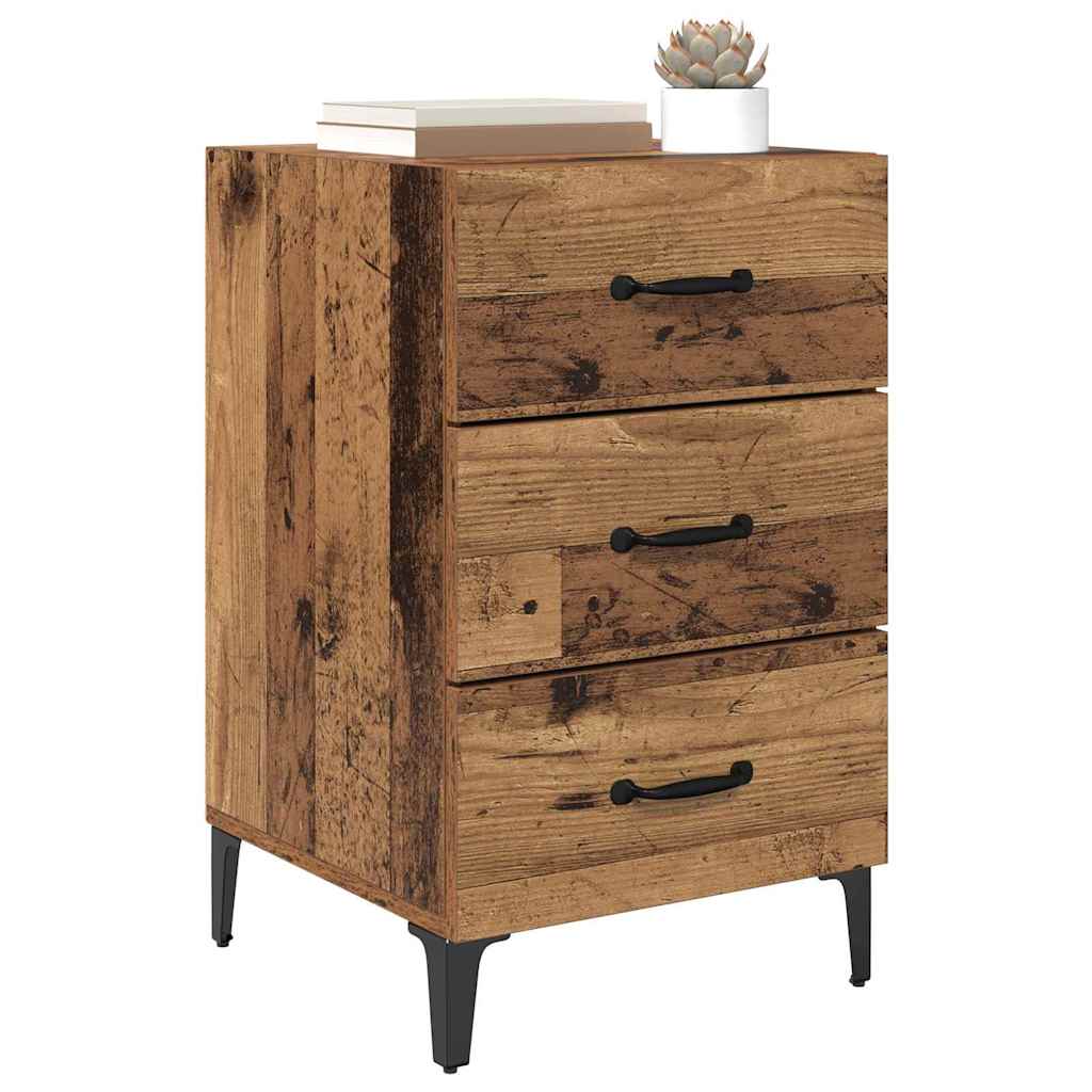Noptiera Lemn vechi 40 x 40 x 66 cm Lemn compozit — imaginea 3