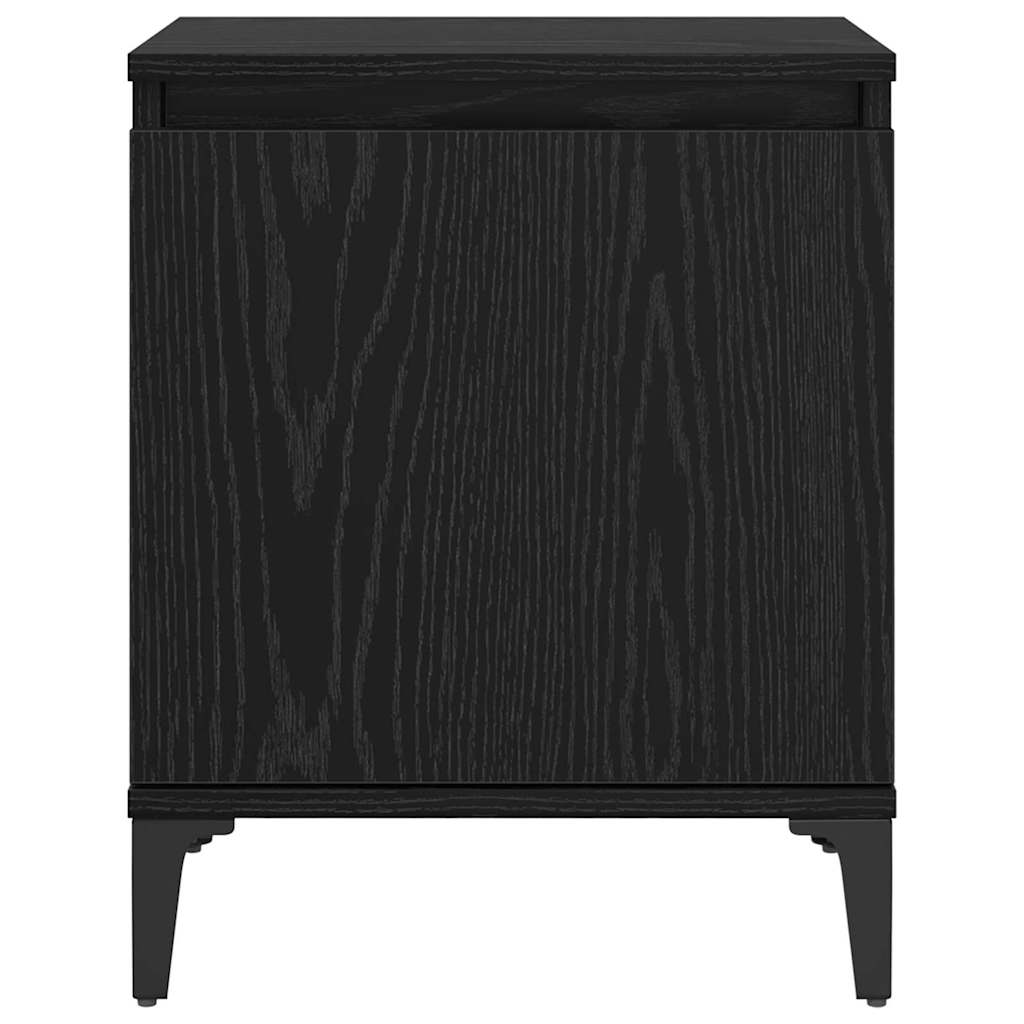 Noptiera stejar negru 40 x 30 x 50 cm Lemn compozit — imaginea 6