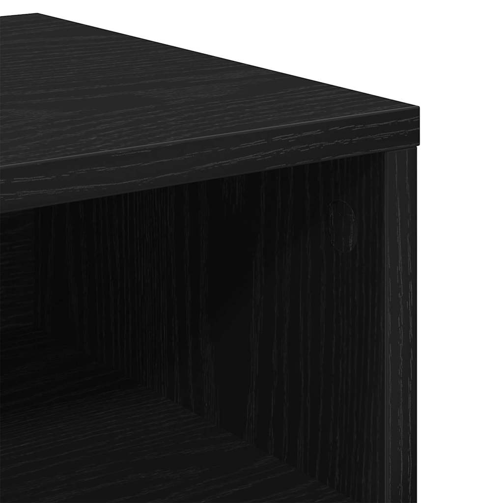 Noptiera 2 pcs stejar negru 40 x 30 x 30 cm — imaginea 9