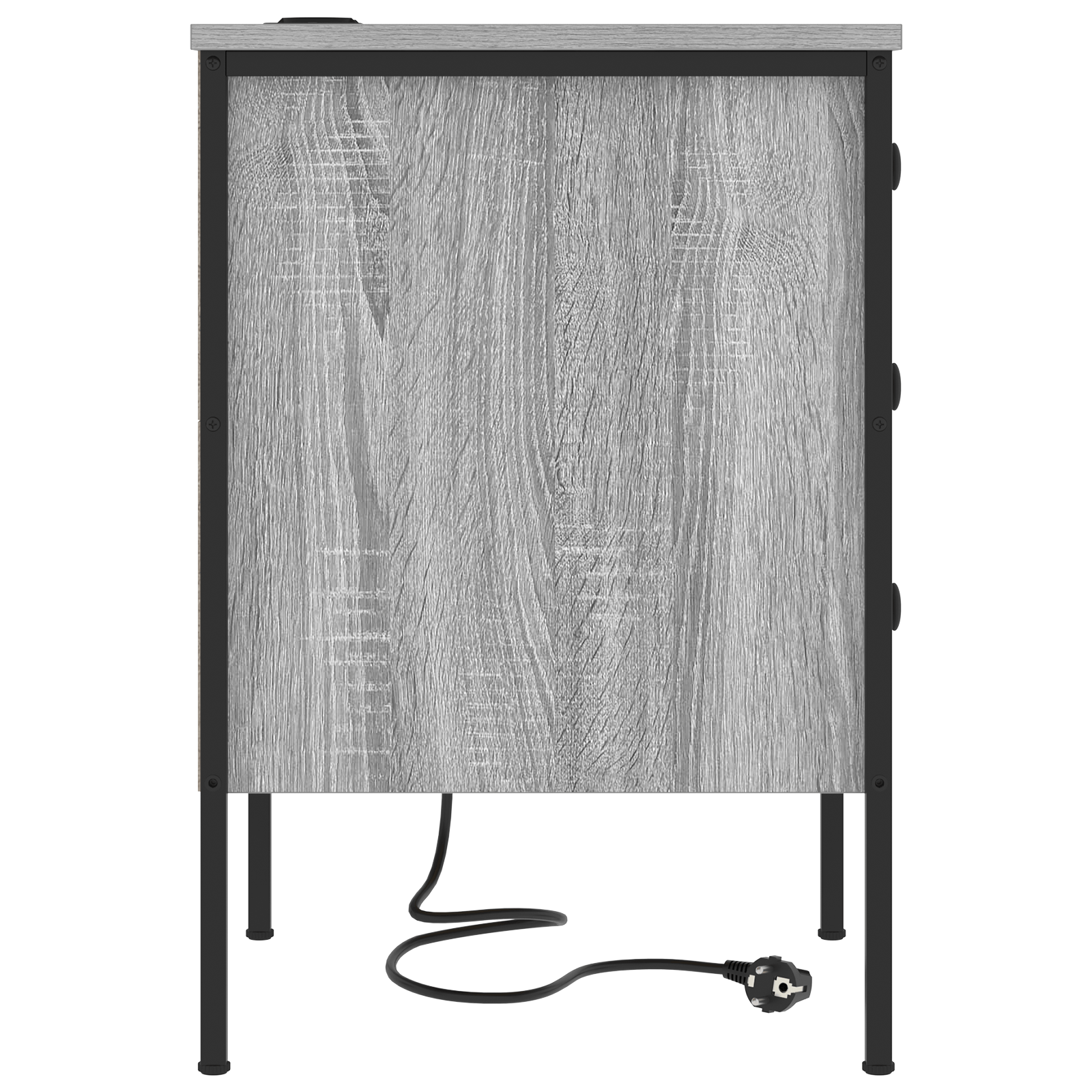 Noptiera sonoma gri 42 x 41 x 61 cm Lemn compozit — imaginea 7