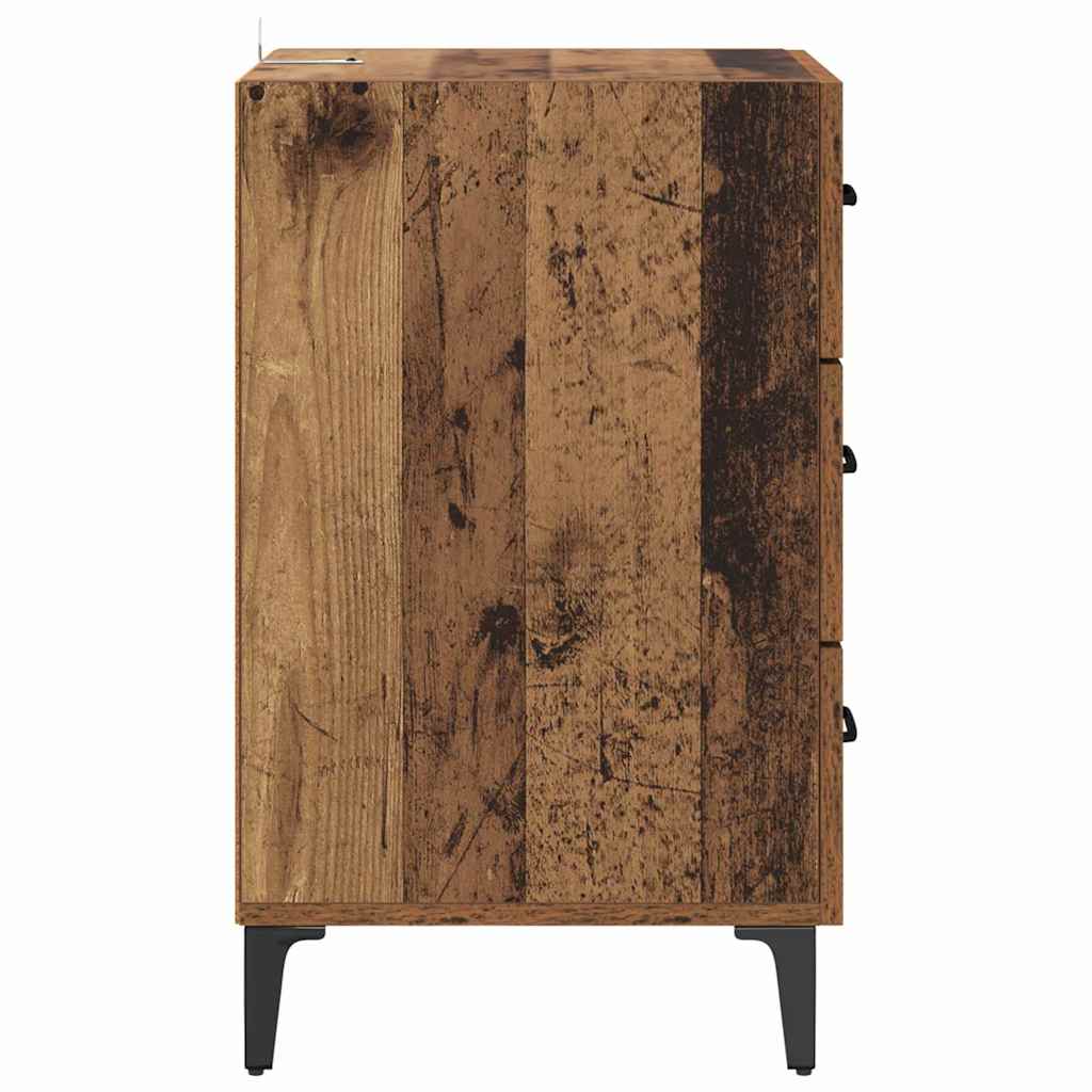 Noptiera Lemn vechi 40 x 40 x 66 cm Lemn compozit — imaginea 6