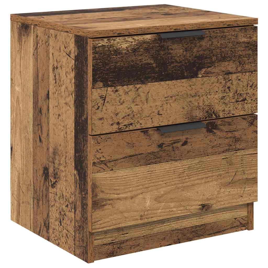 Noptiera 2 pcs Lemn vechi 45 x 39 x 50 cm Lemn compozit — imaginea 6