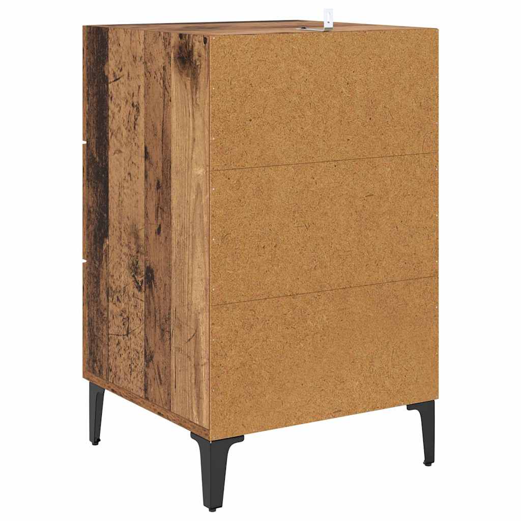 Noptiera Lemn vechi 40 x 40 x 66 cm Lemn compozit — imaginea 7