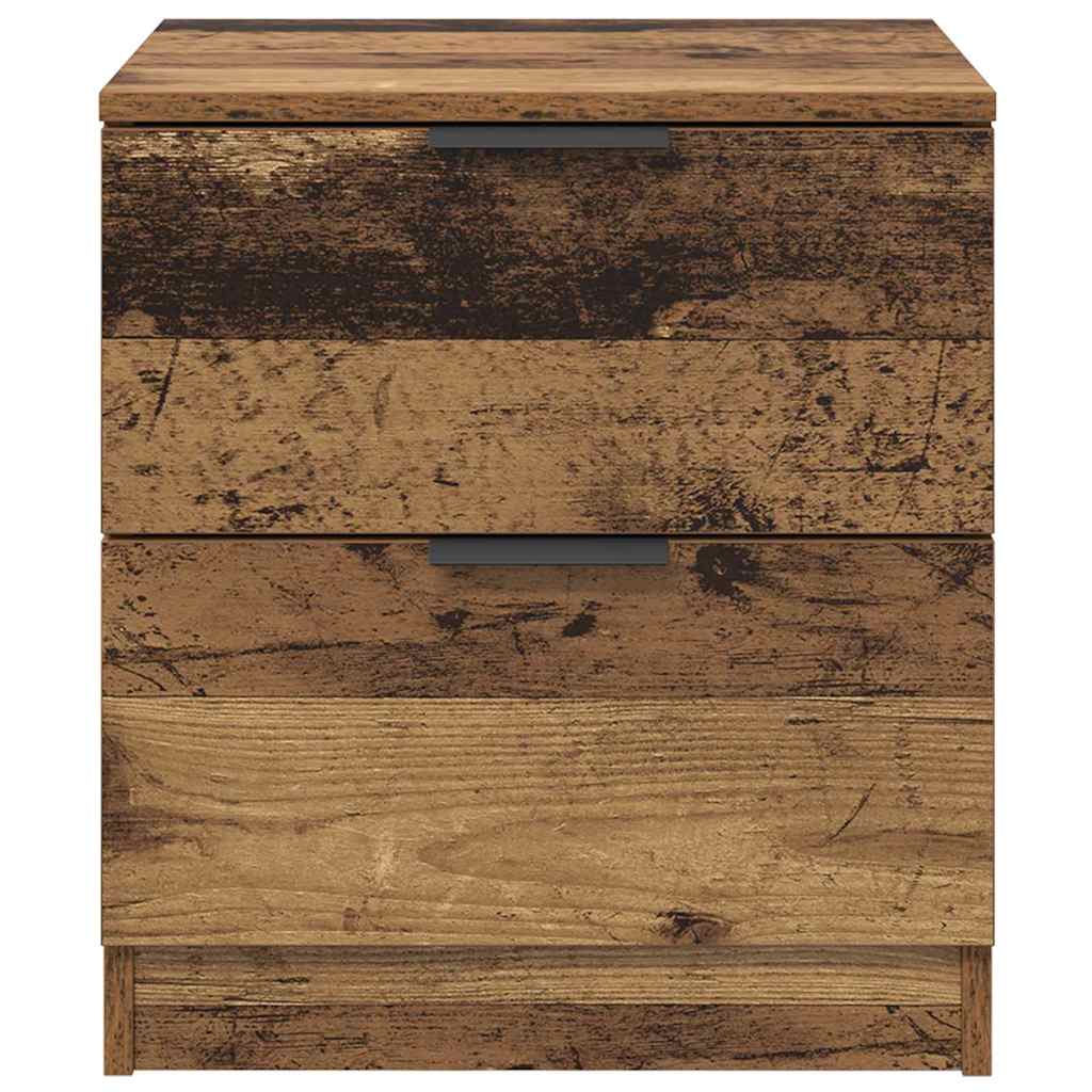 Noptiera 2 pcs Lemn vechi 45 x 39 x 50 cm Lemn compozit — imaginea 7