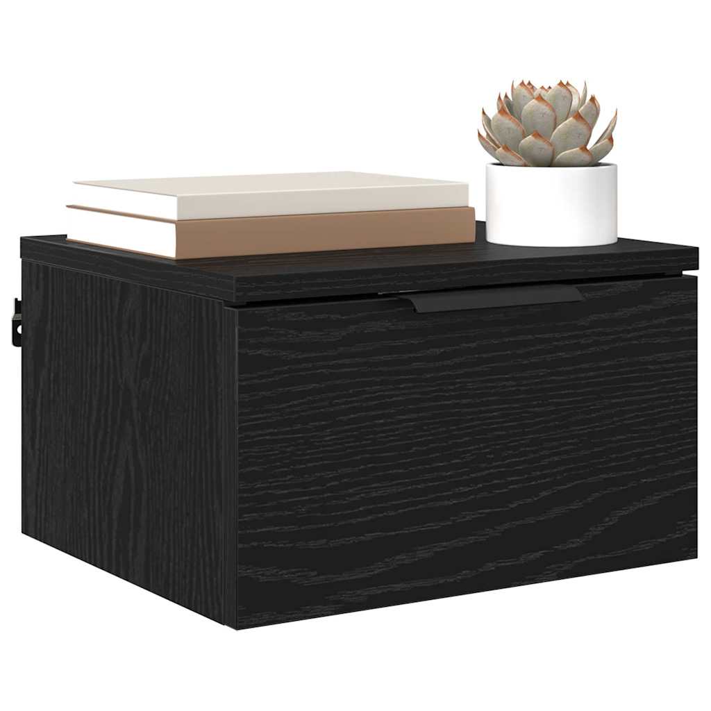 Noptiera cu sertar 2 pcs stejar negru 34 x 30 x 20 cm — imaginea 3