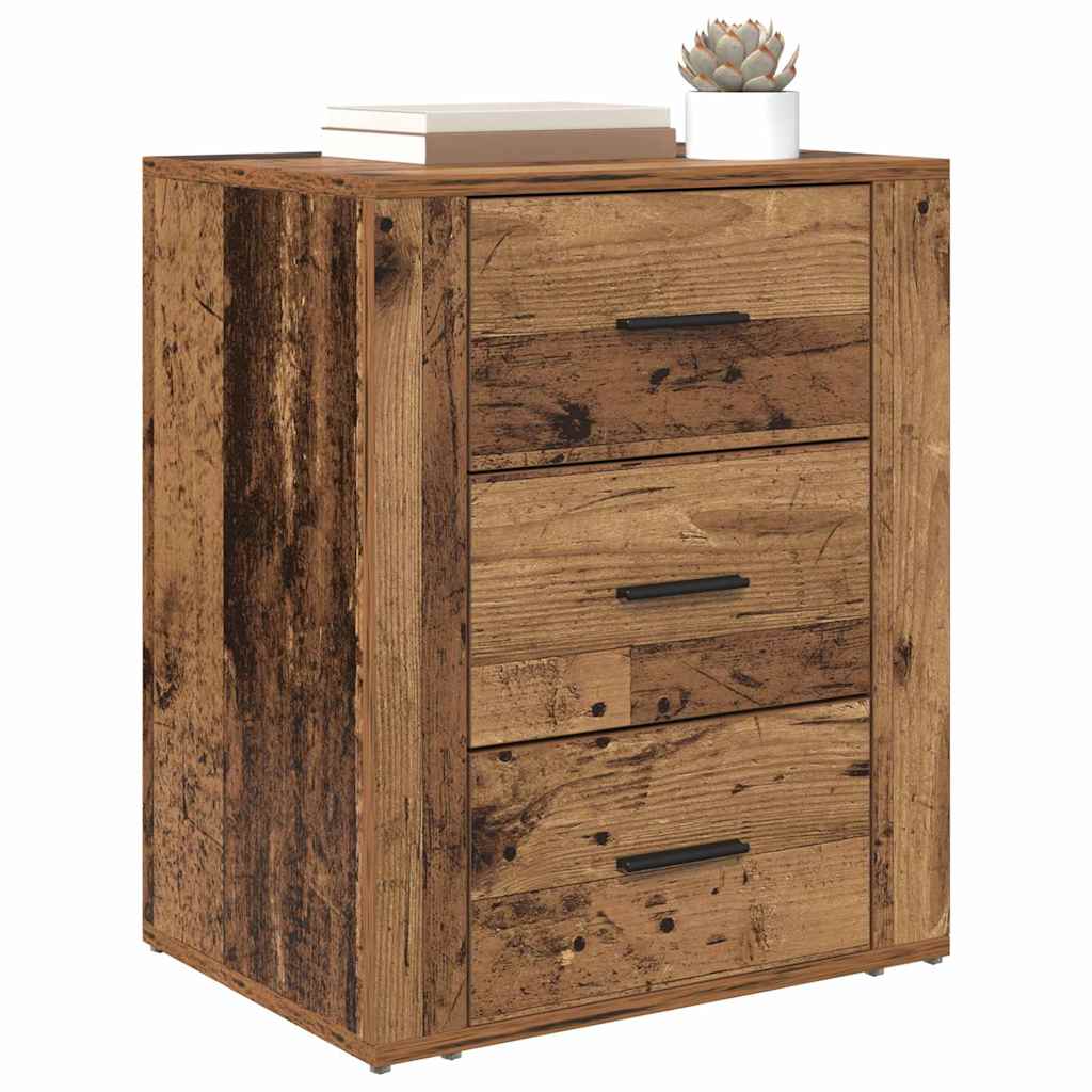 Noptiera Lemn vechi 50 x 36 x 60 cm Lemn compozit — imaginea 3