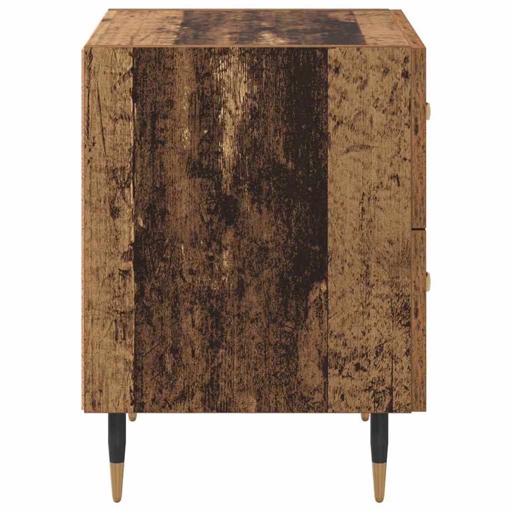 Noptiera cu sertar 2 pcs Lemn vechi 40 x 35 x 47.5 cm — imaginea 8