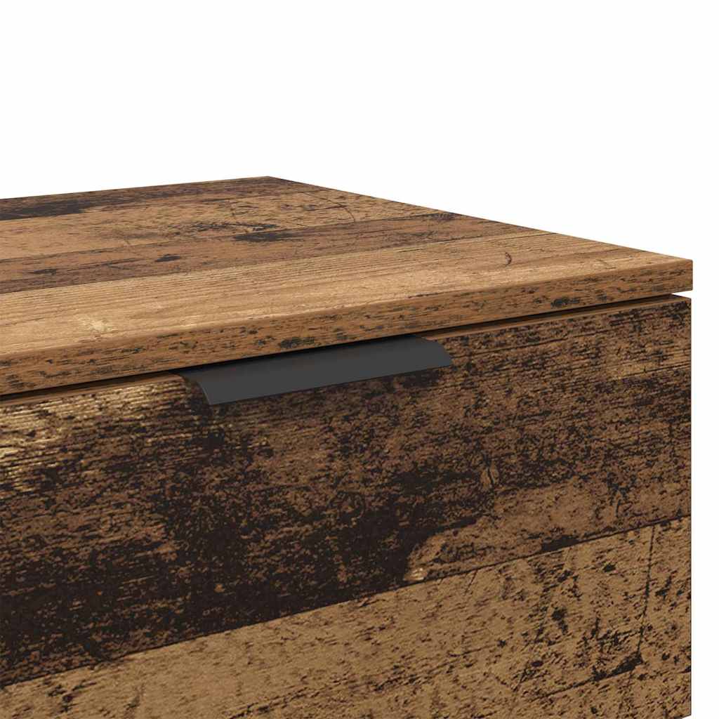 Noptiera 2 pcs Lemn vechi 45 x 39 x 50 cm Lemn compozit — imaginea 11