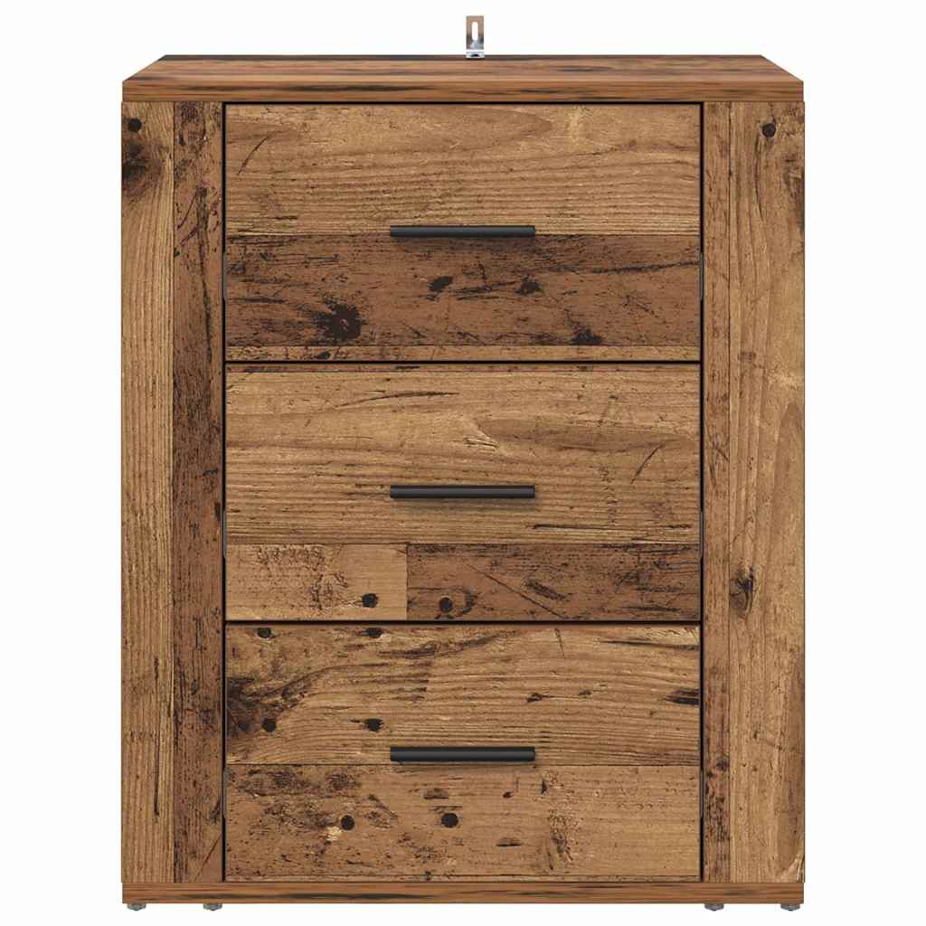 Noptiera Lemn vechi 50 x 36 x 60 cm Lemn compozit — imaginea 6