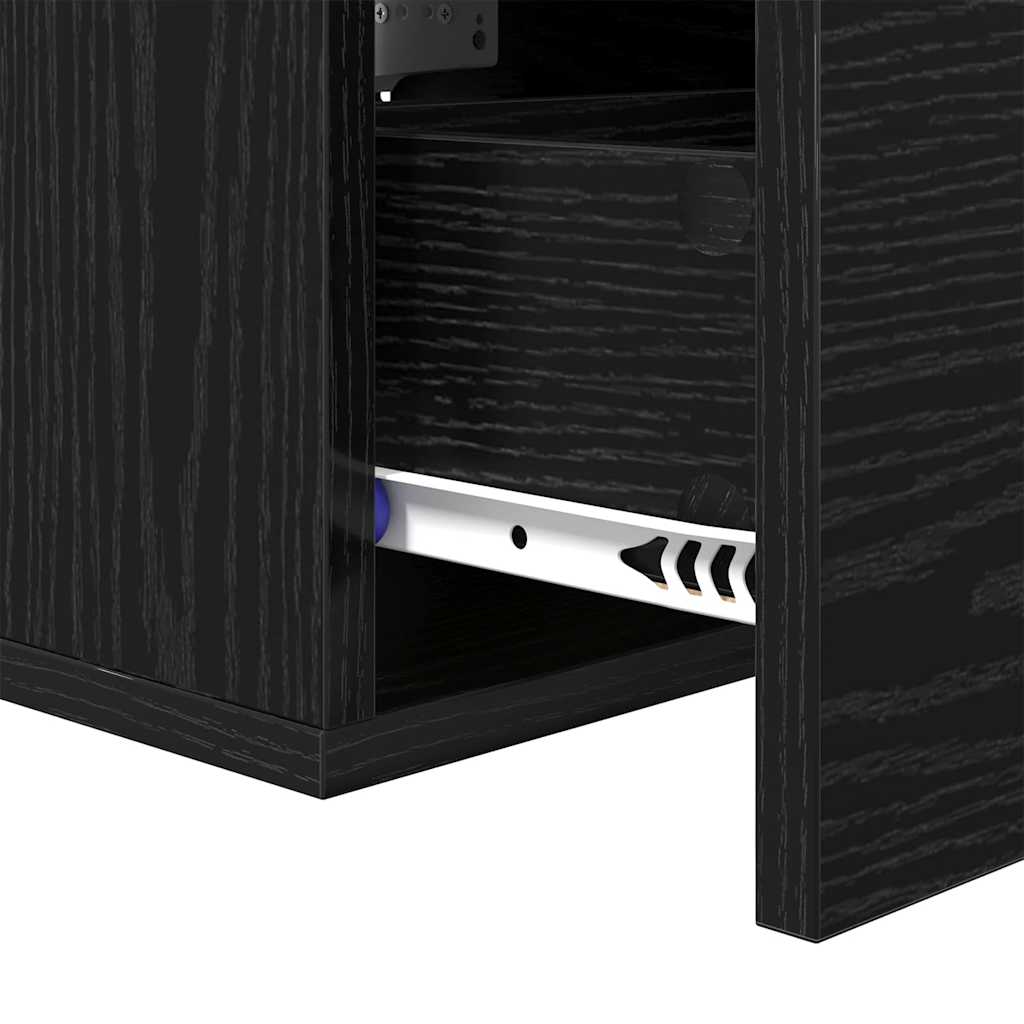Noptiera Pe perete 2 pcs stejar negru 35 x 35 x 20 cm — imaginea 10