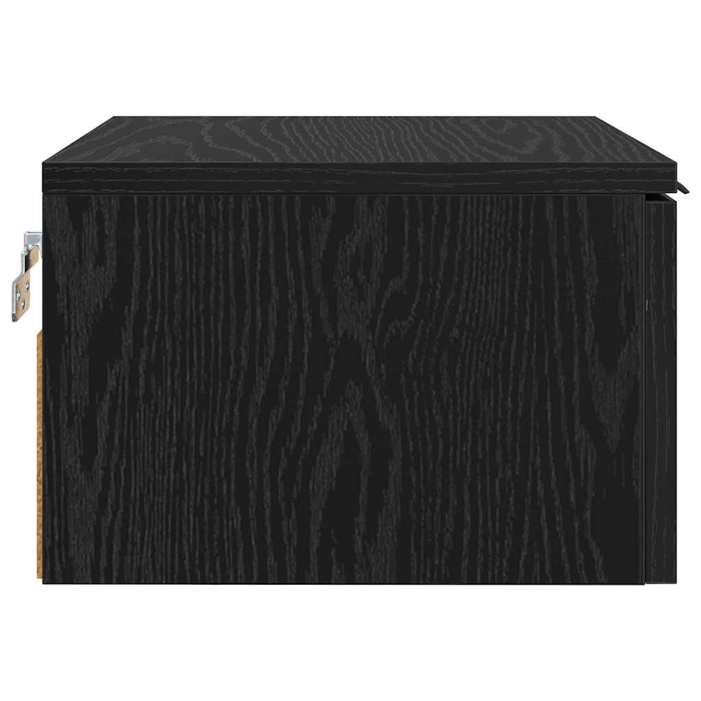 Noptiera cu sertar 2 pcs stejar negru 34 x 30 x 20 cm — imaginea 8