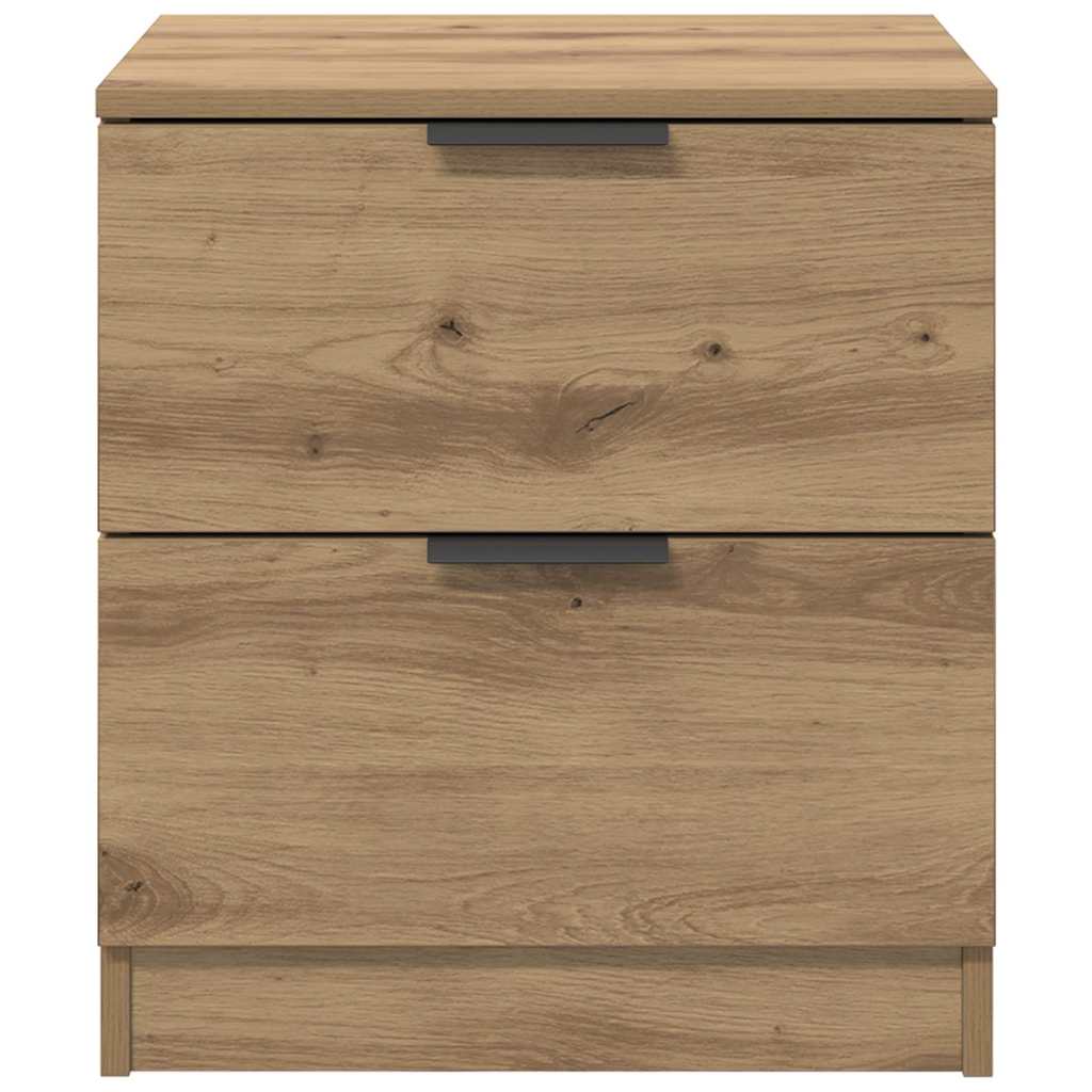 Noptiera 2 pcs stejar artizanal 45 x 39 x 50 cm — imaginea 7