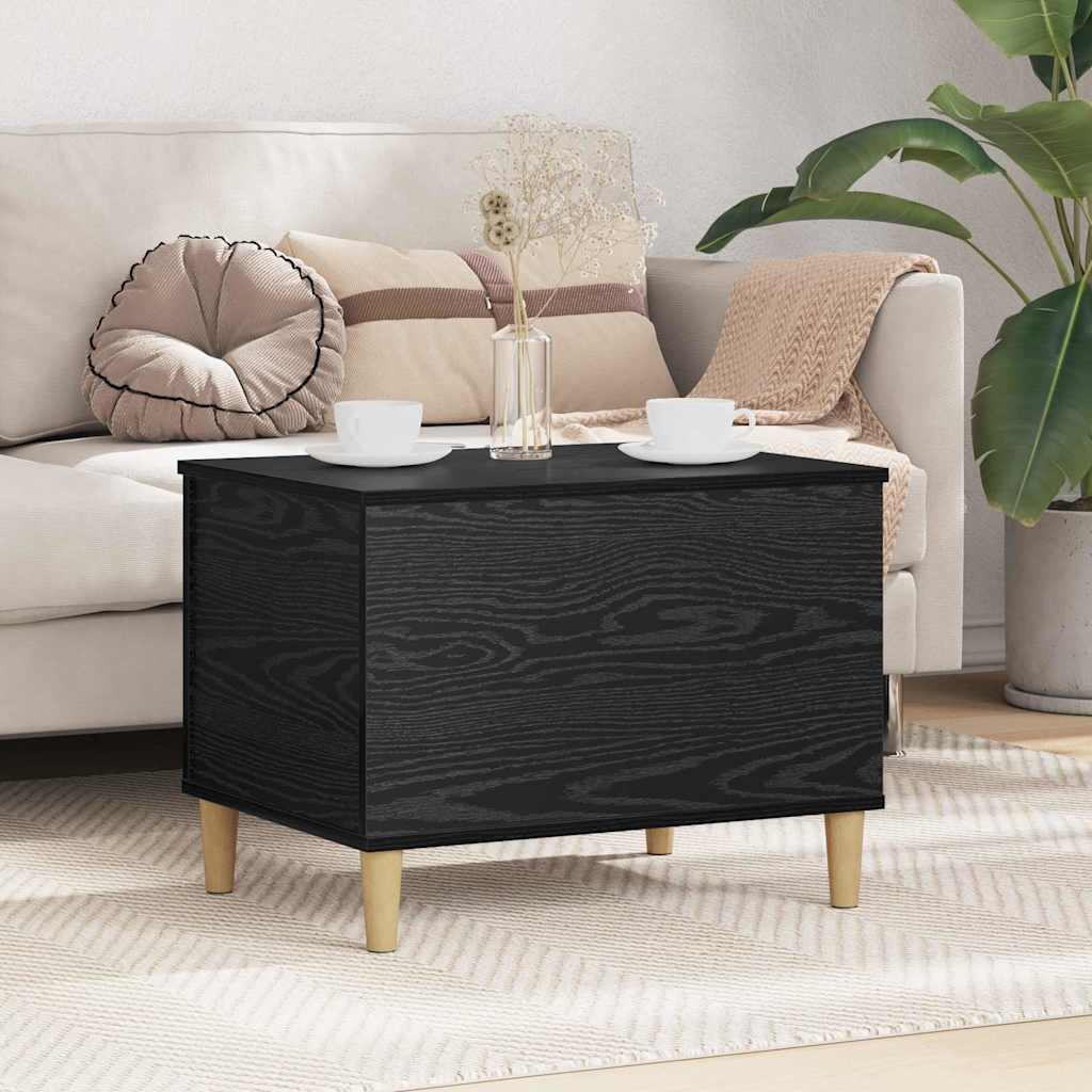 Noptiera stejar negru 60 x 44.5 x 45 cm Lemn compozit — imaginea 2