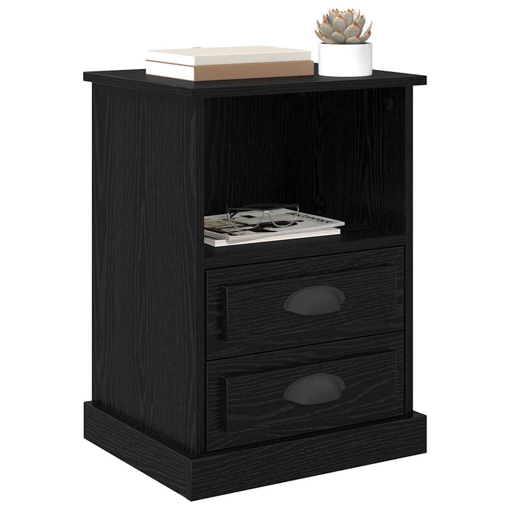 Noptiera cu sertar 2 pcs stejar negru 43 x 36 x 60 cm