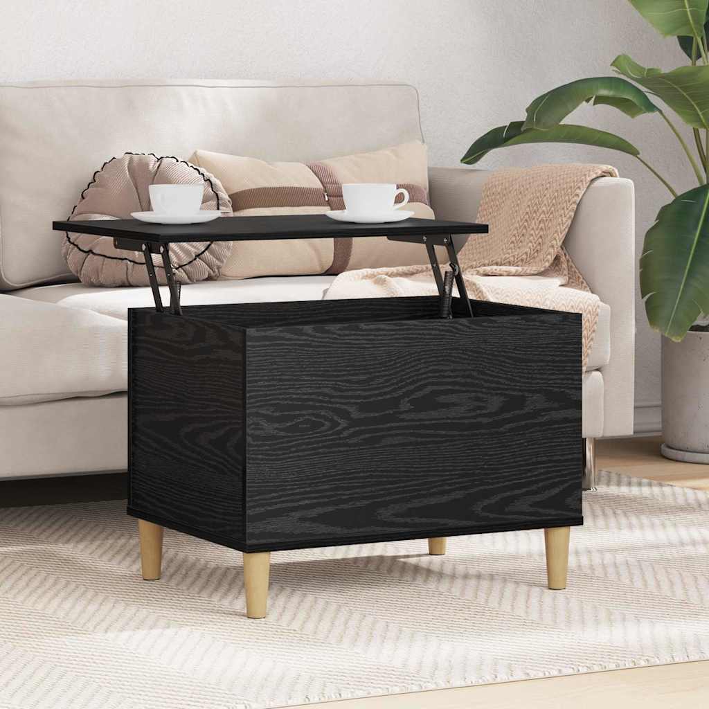 Noptiera stejar negru 60 x 44.5 x 45 cm Lemn compozit — imaginea 4