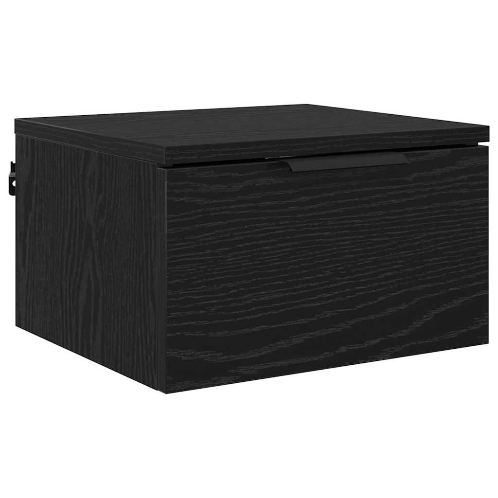 Noptiera stejar negru 34 x 30 x 20 cm Lemn compozit — imaginea 2
