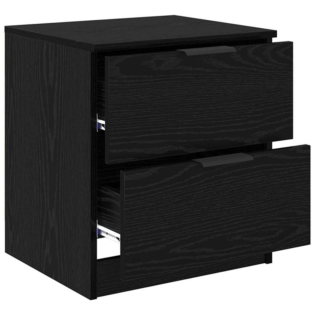 Noptiera cu sertar 2 pcs stejar negru 45 x 39 x 50 cm — imaginea 5