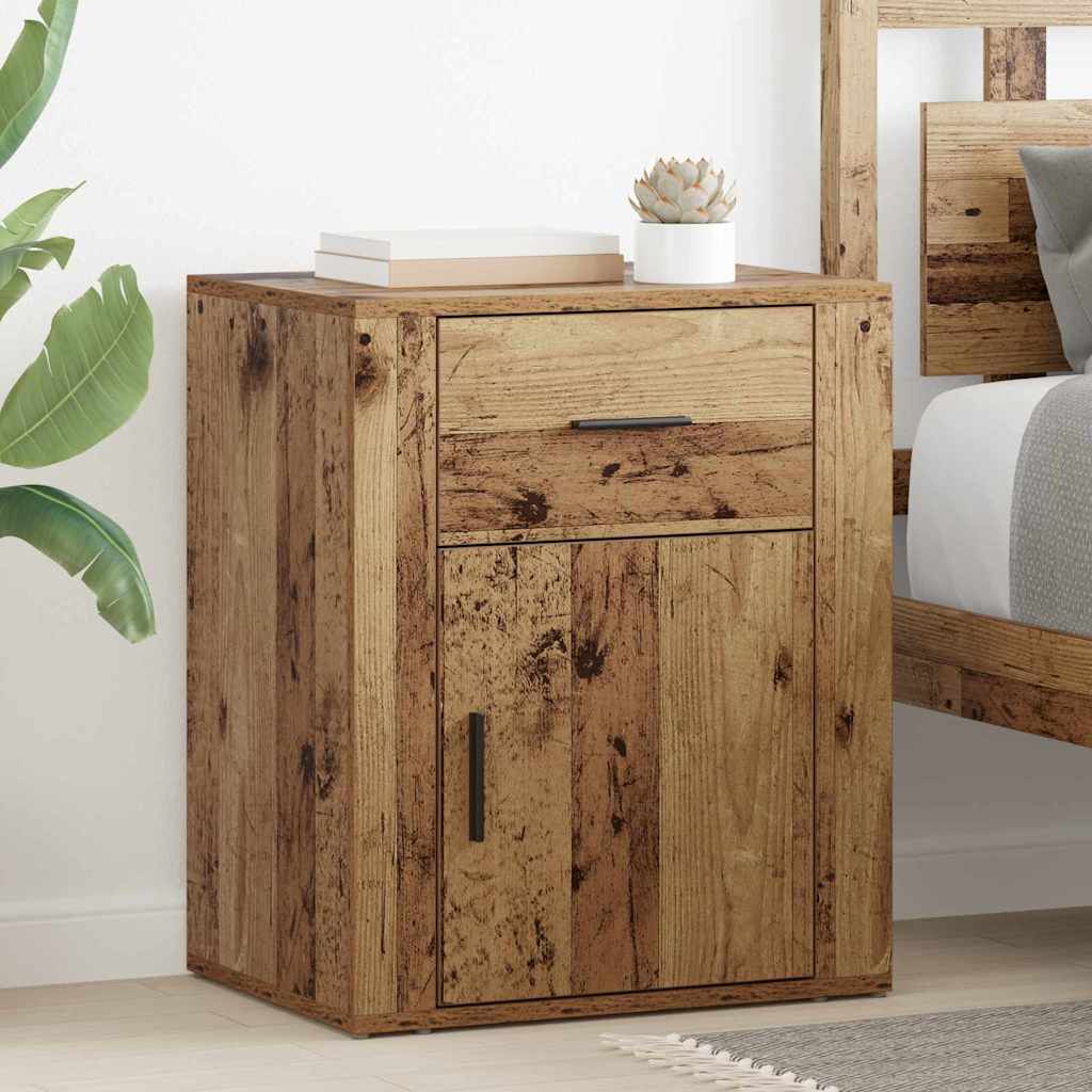 Noptiera Lemn vechi 50 x 36 x 60 cm Lemn compozit — imaginea 2