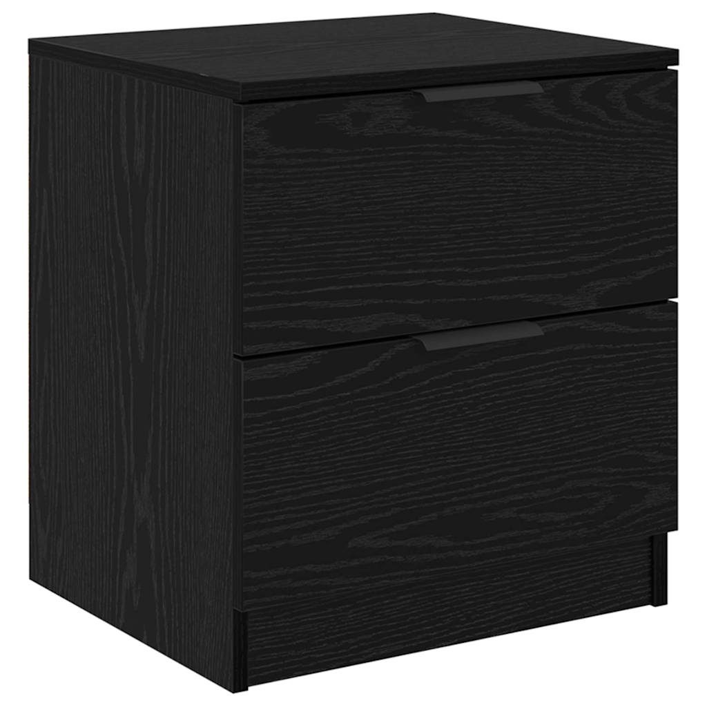 Noptiera cu sertar 2 pcs stejar negru 45 x 39 x 50 cm — imaginea 6