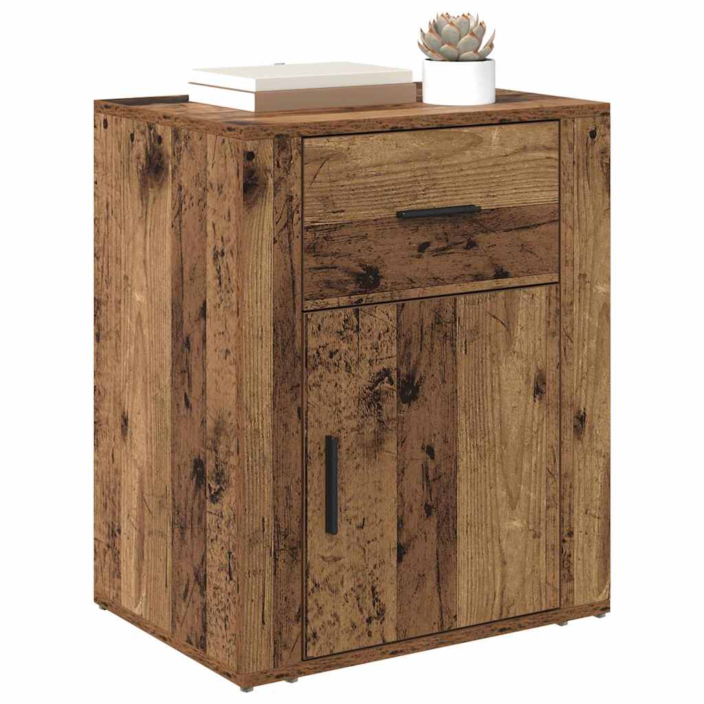 Noptiera Lemn vechi 50 x 36 x 60 cm Lemn compozit — imaginea 3