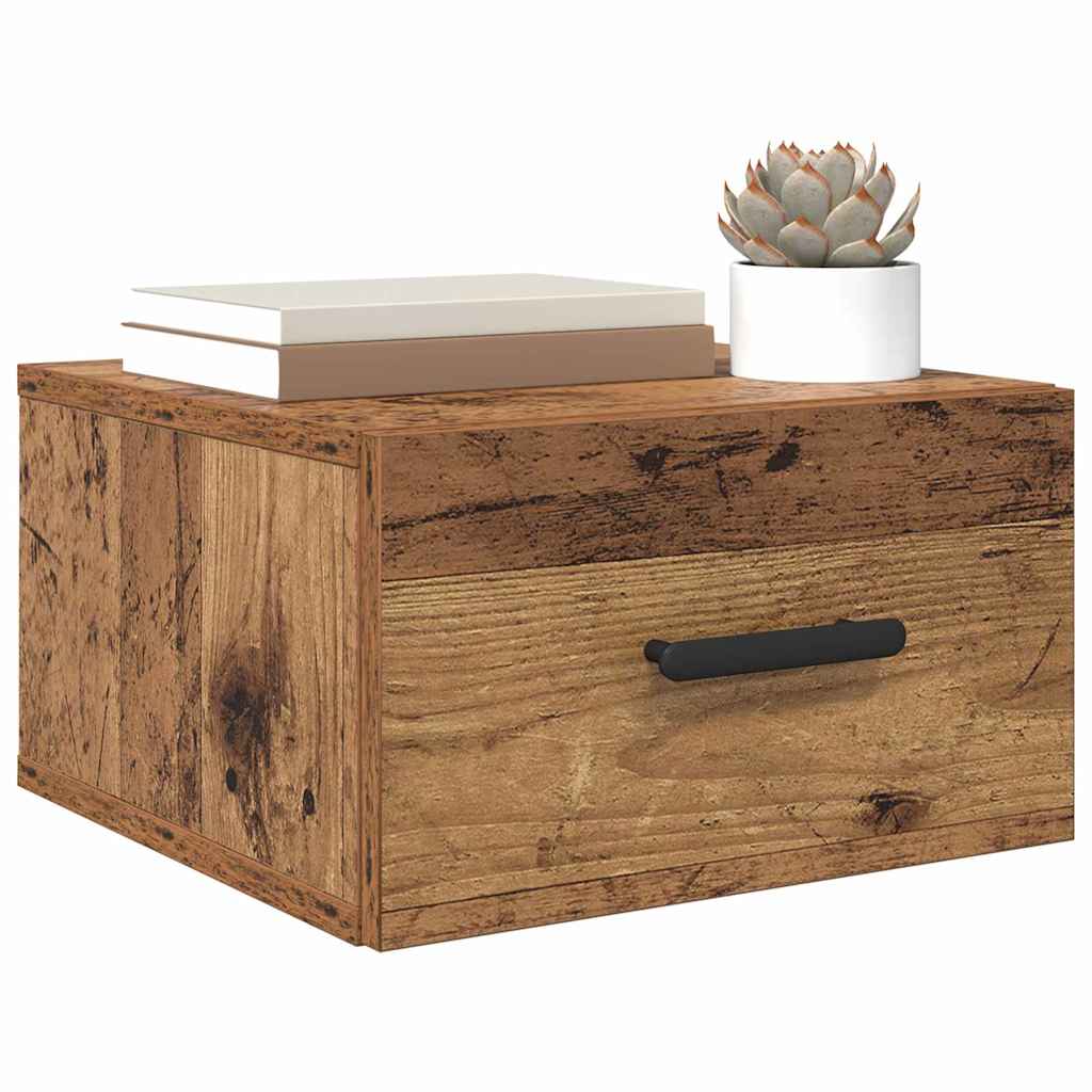 Noptiera Lemn vechi 35 x 35 x 20 cm Lemn compozit — imaginea 3