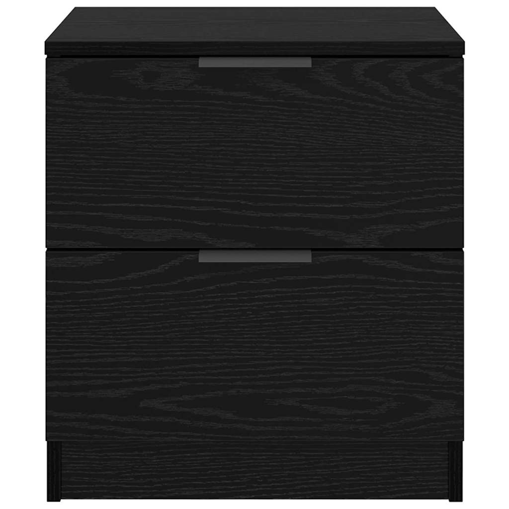 Noptiera cu sertar 2 pcs stejar negru 45 x 39 x 50 cm — imaginea 7