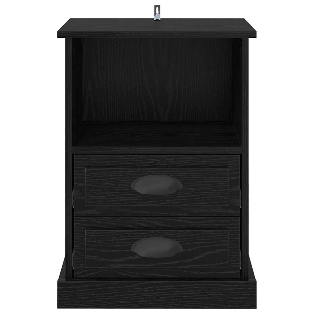 Noptiera cu sertar 2 pcs stejar negru 43 x 36 x 60 cm — imaginea 7