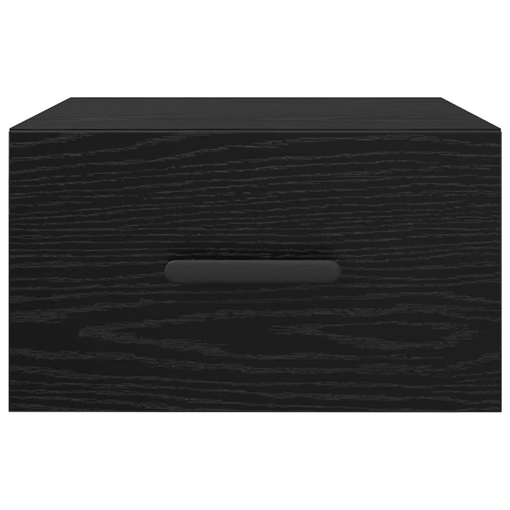 Noptiera stejar negru 35 x 35 x 20 cm Lemn compozit — imaginea 6