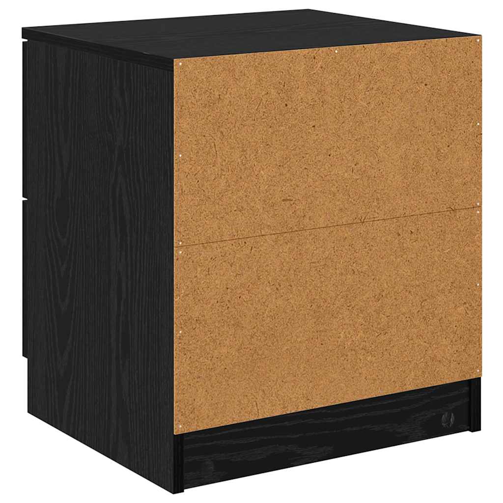 Noptiera cu sertar 2 pcs stejar negru 45 x 39 x 50 cm — imaginea 9