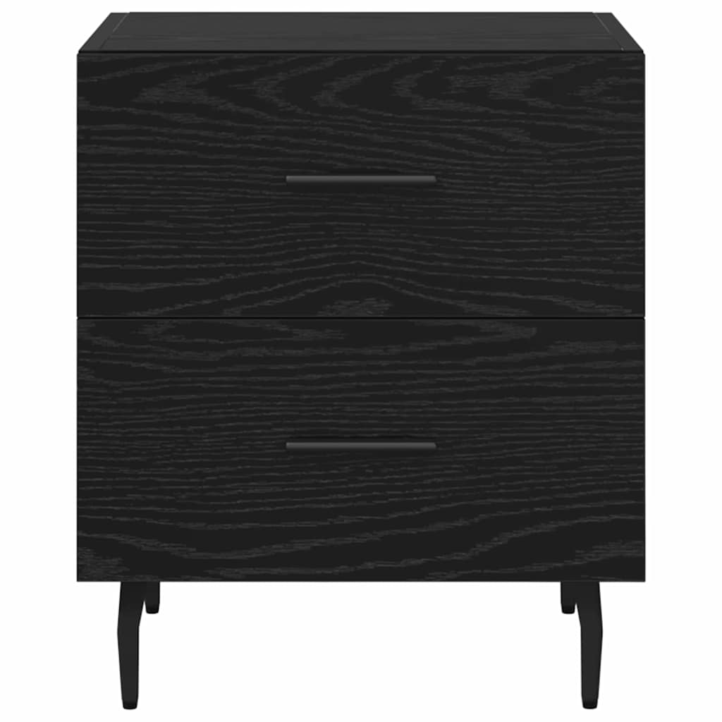 Noptiera cu sertar 2 pcs stejar negru 40 x 35 x 47.5 cm — imaginea 7