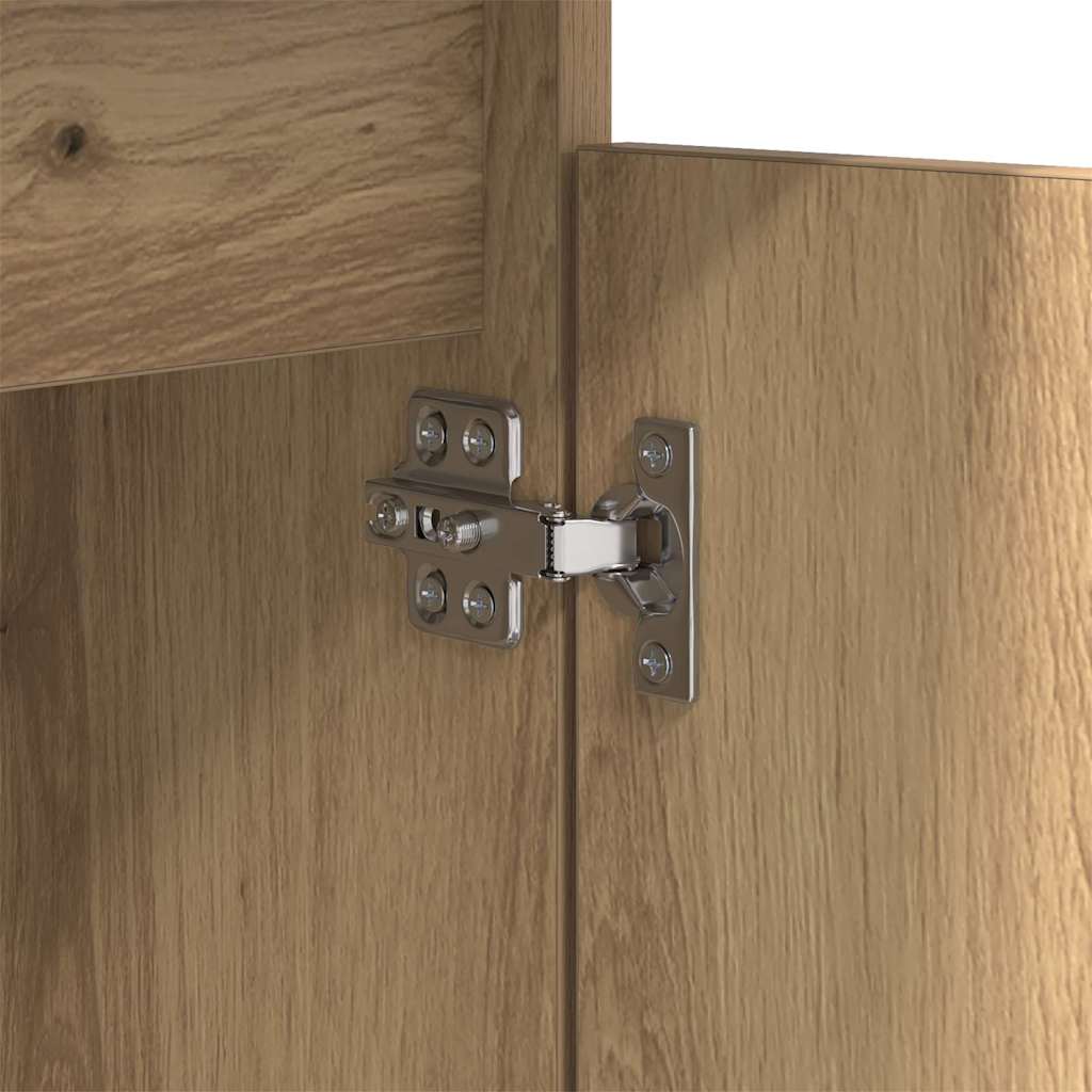 Noptiera 2 pcs stejar artizanal 40 x 35 x 70 cm — imaginea 11