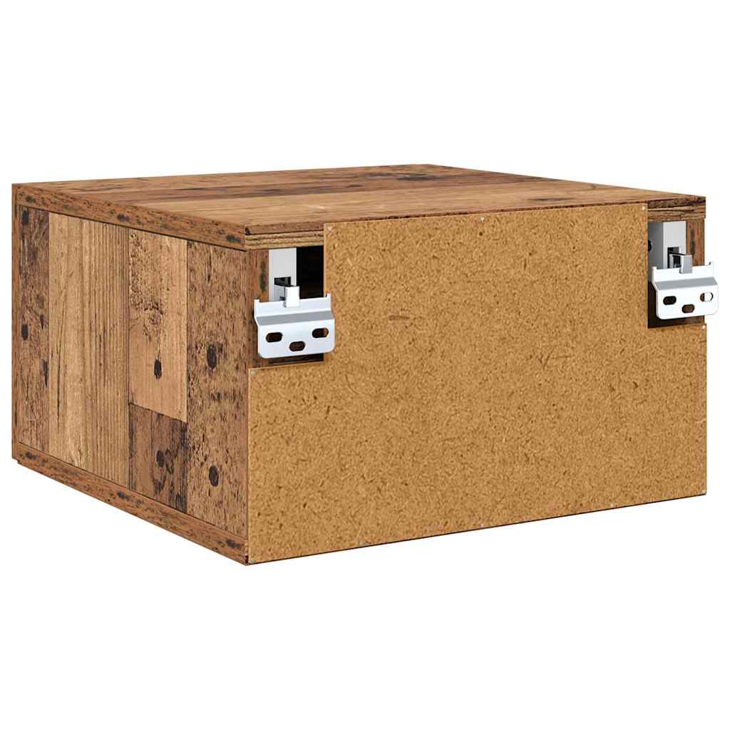 Noptiera Lemn vechi 35 x 35 x 20 cm Lemn compozit — imaginea 8