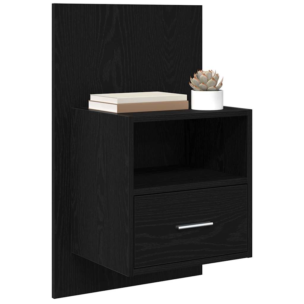 Noptiera cu sertar 2 pcs Stejar negru 48.5 x 32.5 x 80 cm