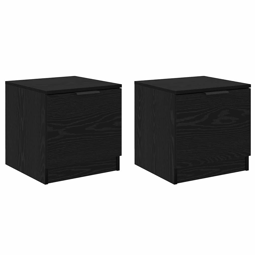 Noptiera 2 pcs Stejar negru 40 x 39 x 40 cm Lemn compozit — imaginea 2