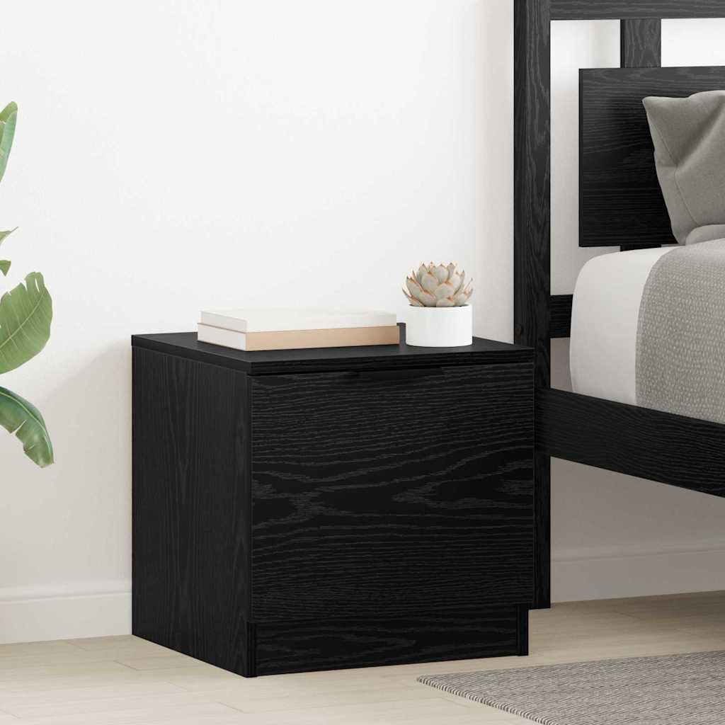 Noptiera 2 pcs Stejar negru 40 x 39 x 40 cm Lemn compozit — imaginea 3