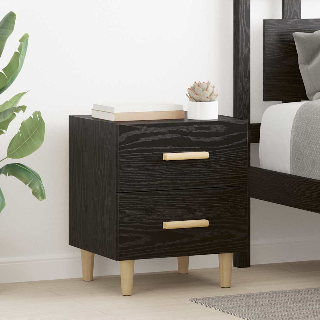 Noptiera 2 pcs Stejar negru 40 x 35 x 47.5 cm Lemn compozit — imaginea 3